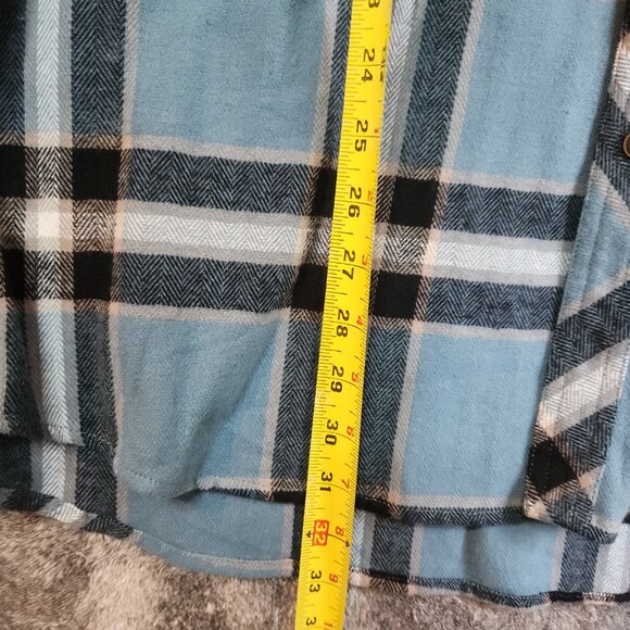 Quiksilver Men's Blue Hooded Flannel Button Up Long Sleeve Sweater Size XXL NWT - Picture 11 of 11